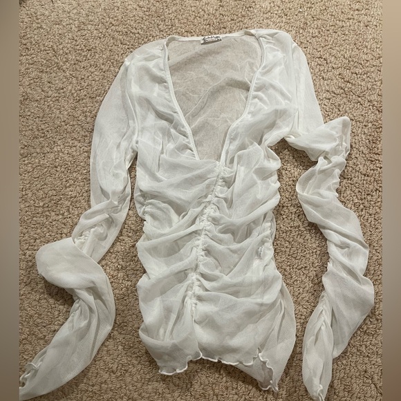 Free People Tops - White Sheer Top - Free People